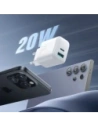 Kup Joyroom JR-TCF21 încărcător de perete USB-C / USB-A 20W PD / QC 3.0 alb - JYR1092 - {ean13} - Sklep Home Screen