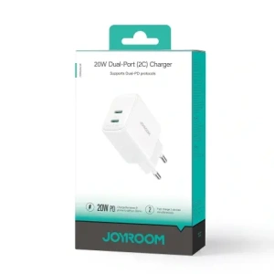 Kup Ładowarka sieciowa Joyroom JR-TCF12 2xUSB-C 20W PD / QC 3.0 biała - JYR1093 - {ean13} - Sklep Home Screen