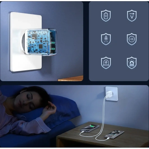 Kup Ładowarka sieciowa Joyroom JR-TCF12 2xUSB-C 20W PD / QC 3.0 biała - JYR1093 - {ean13} - Sklep Home Screen