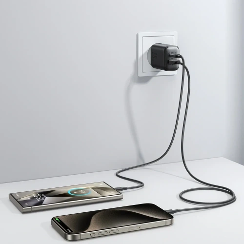 Kup Joyroom JR-TCF13 încărcător de perete USB-A, USB-C 25W SFC / PPS / PD negru - JYR1094 - {ean13} - Sklep Home Screen