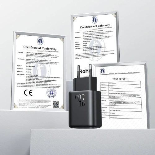 Kup Ładowarka sieciowa Joyroom JR-TCF13 USB-A, USB-C 25W SFC / PPS / PD czarna - JYR1094 - {ean13} - Sklep Home Screen