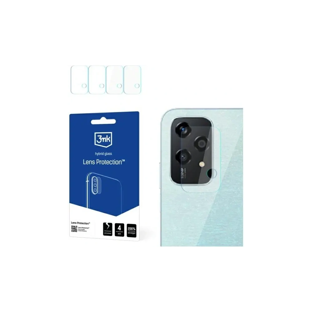 Szkło hybrydowe na obiektyw aparatu 3MK Lens Protection Honor 200 Lite [4 PACK]
