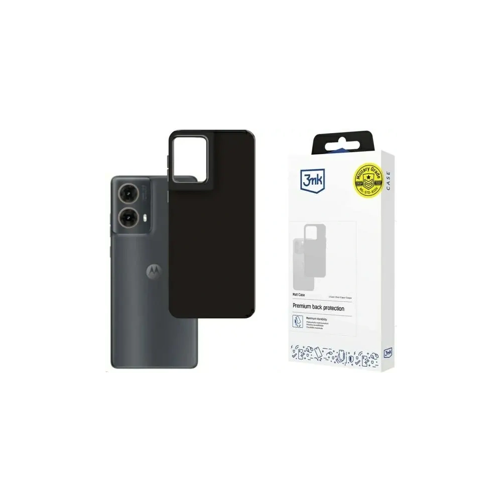 Etui 3MK Matt Case Motorola Moto G85 czarny/black