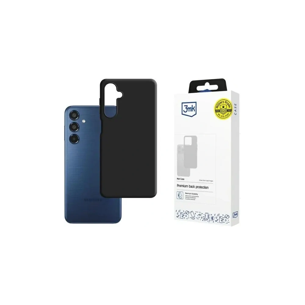 Etui 3MK Matt Case Samsung Galaxy M35 5G czarny/black