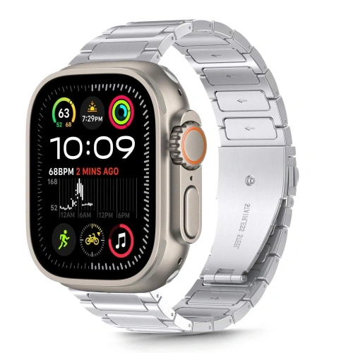 Kup Bransoleta Tech-Protect Stainless Classic Apple Watch 6 / 7 / 8 / 9 / 10 / SE / Ultra 1 / 2 44/45/46/49mm Silver - THP3487 - {ean13} - Sklep Home Screen