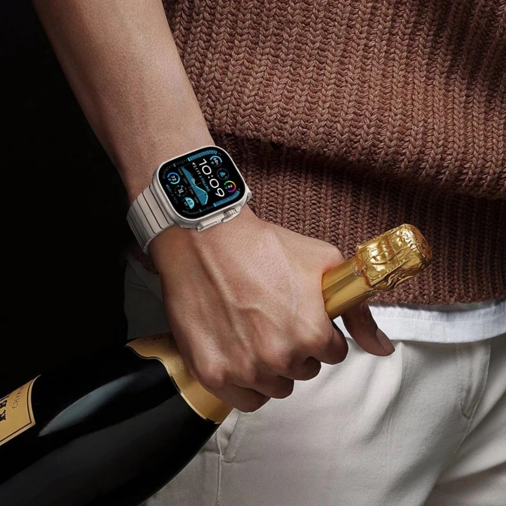 Bransoleta Tech-Protect Linkband Apple Watch 6 / 7 / 8 / 9 / 10 / SE / Ultra 1 / 2 44/45/46/49mm Titanium