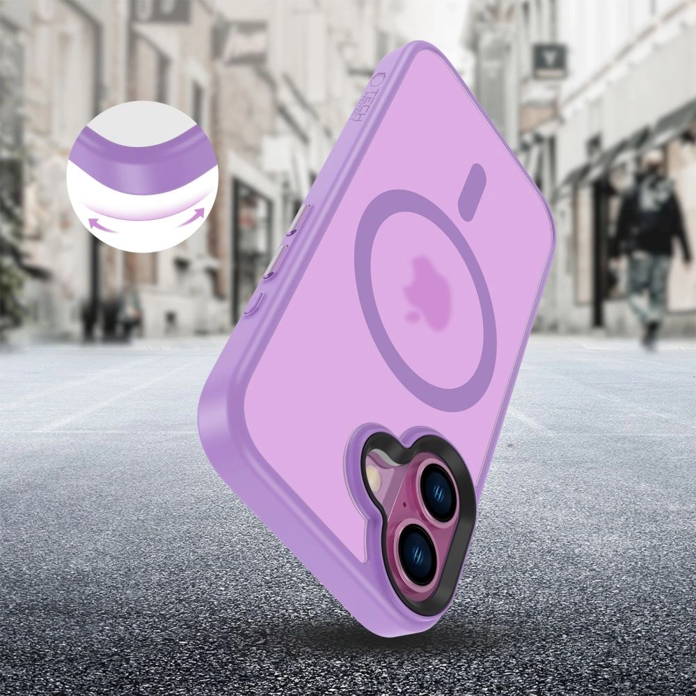 Etui Tech-Protect MagMat MagSafe Apple iPhone 16 Matte Mauve