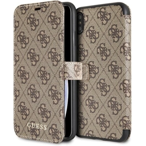 Kup Etui Guess GUFLBKI654GB Apple iPhone XS Max brown/brązowy book 4G - GUE394BR - {ean13} - Sklep Home Screen