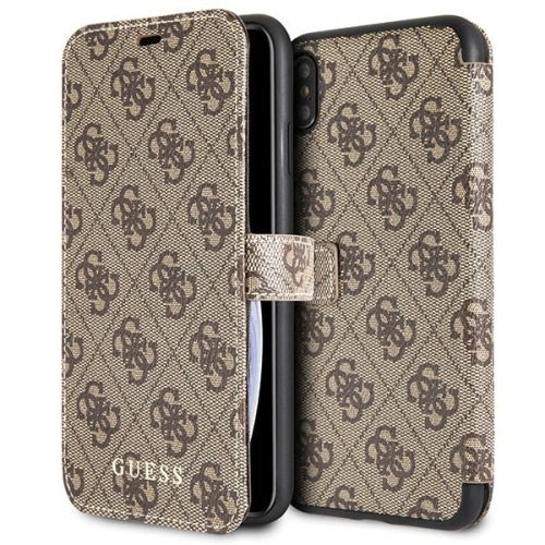 Kup Etui Guess GUFLBKI654GB Apple iPhone XS Max brown/brązowy book 4G - GUE394BR - {ean13} - Sklep Home Screen