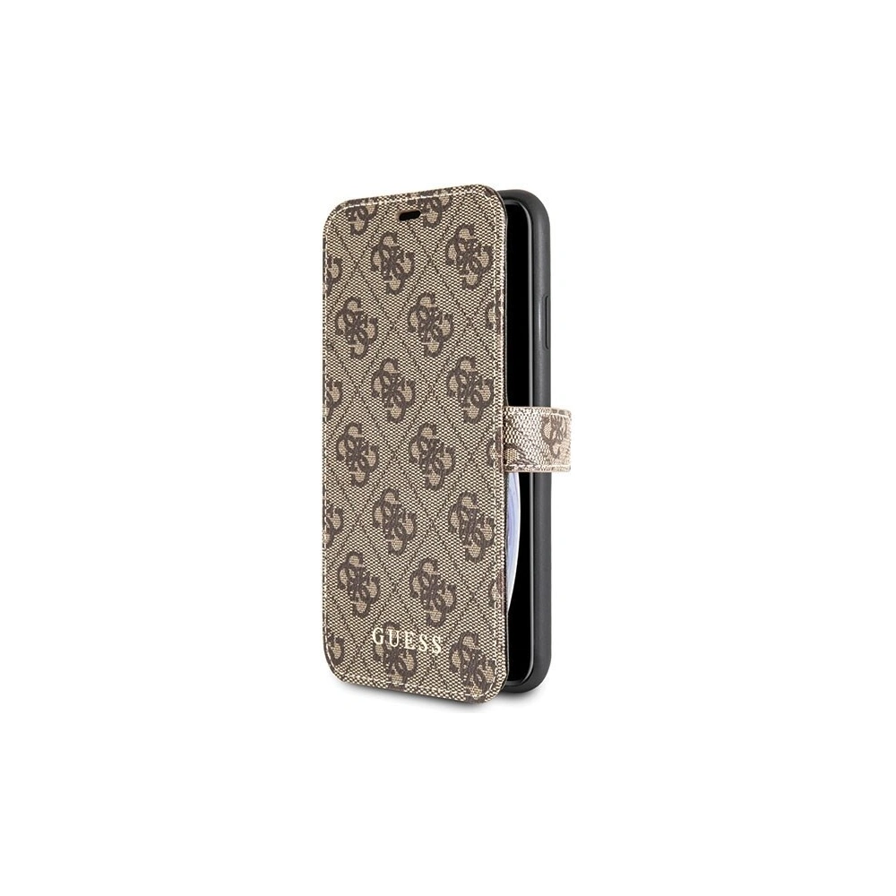 Etui Guess GUFLBKI654GB Apple iPhone XS Max brown/brązowy book 4G