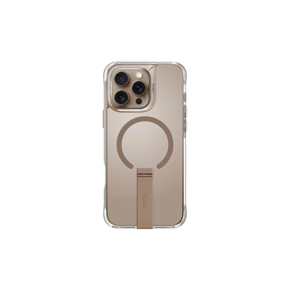 Etui UNIQ Eleva with Vertica Stand Apple iPhone 16 Pro Max złoty/taupe gold
