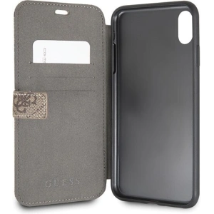 Kup Etui Guess GUFLBKI654GB Apple iPhone XS Max brown/brązowy book 4G - GUE394BR - {ean13} - Sklep Home Screen
