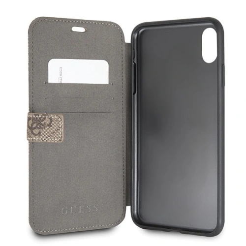 Kup Etui Guess GUFLBKI654GB Apple iPhone XS Max brown/brązowy book 4G - GUE394BR - {ean13} - Sklep Home Screen