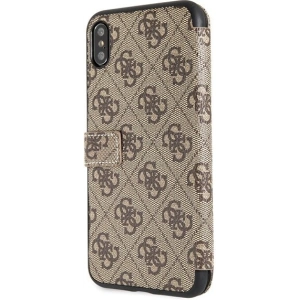 Kup Etui Guess GUFLBKI654GB Apple iPhone XS Max brown/brązowy book 4G - GUE394BR - {ean13} - Sklep Home Screen