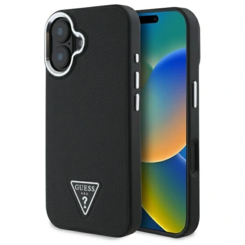 Kup Etui Guess GUHMP16MPGTSPSK Apple iPhone 16 Plus hardcase Grained Triangle MagSafe černý/black - GUE4167 - {ean13} - Sklep Home Screen