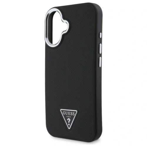 Buy Guess GUHMP16MPGTSPSK Apple iPhone 16 Plus hardcase Grained Triangle MagSafe black - GUE4167 - {ean13} - Home Screen Store Europe