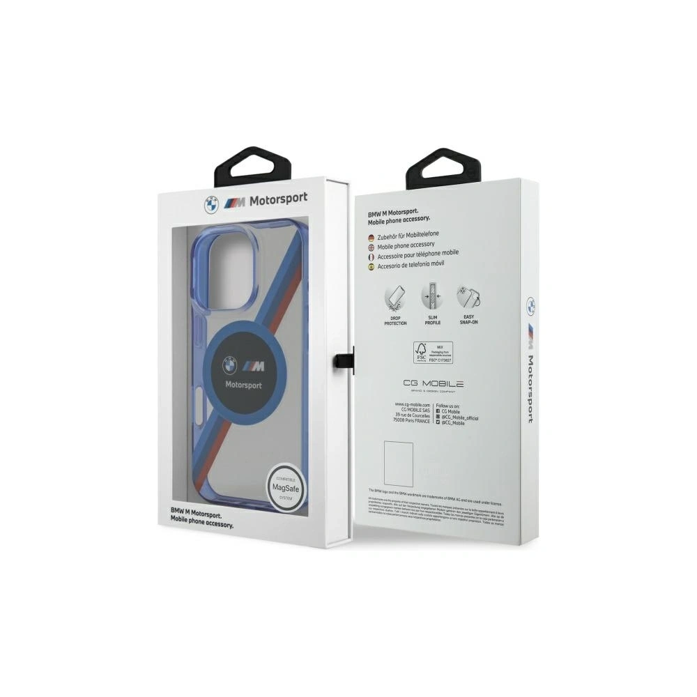 Etui BMW BMHMP16X23HTPUT Apple iPhone 16 Pro Max hardcase Motosport IML Circle MagSafe przezroczysty/transparent