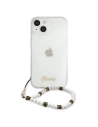 Kup [OUTLET] Etui Guess GUHCP13SKPSWH Apple iPhone 13 mini Transparentní tvrdý obal Bílá perla - OT-798 - {ean13} - Sklep Home Screen