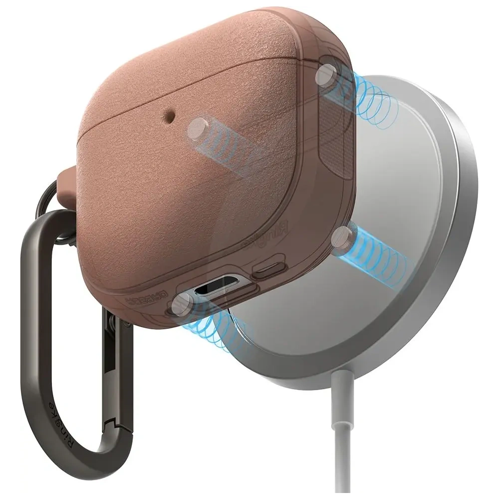 Etui Ringke Onyx Magnetic MagSafe Apple AirPods 4 Constant Coral