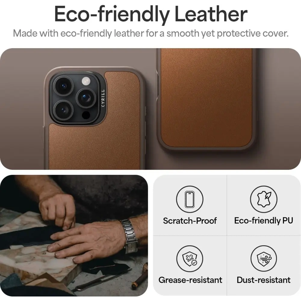 Etui Spigen Cyrill Kajuk Mag MagSafe Apple iPhone 16 Pro Max Saddle Brown