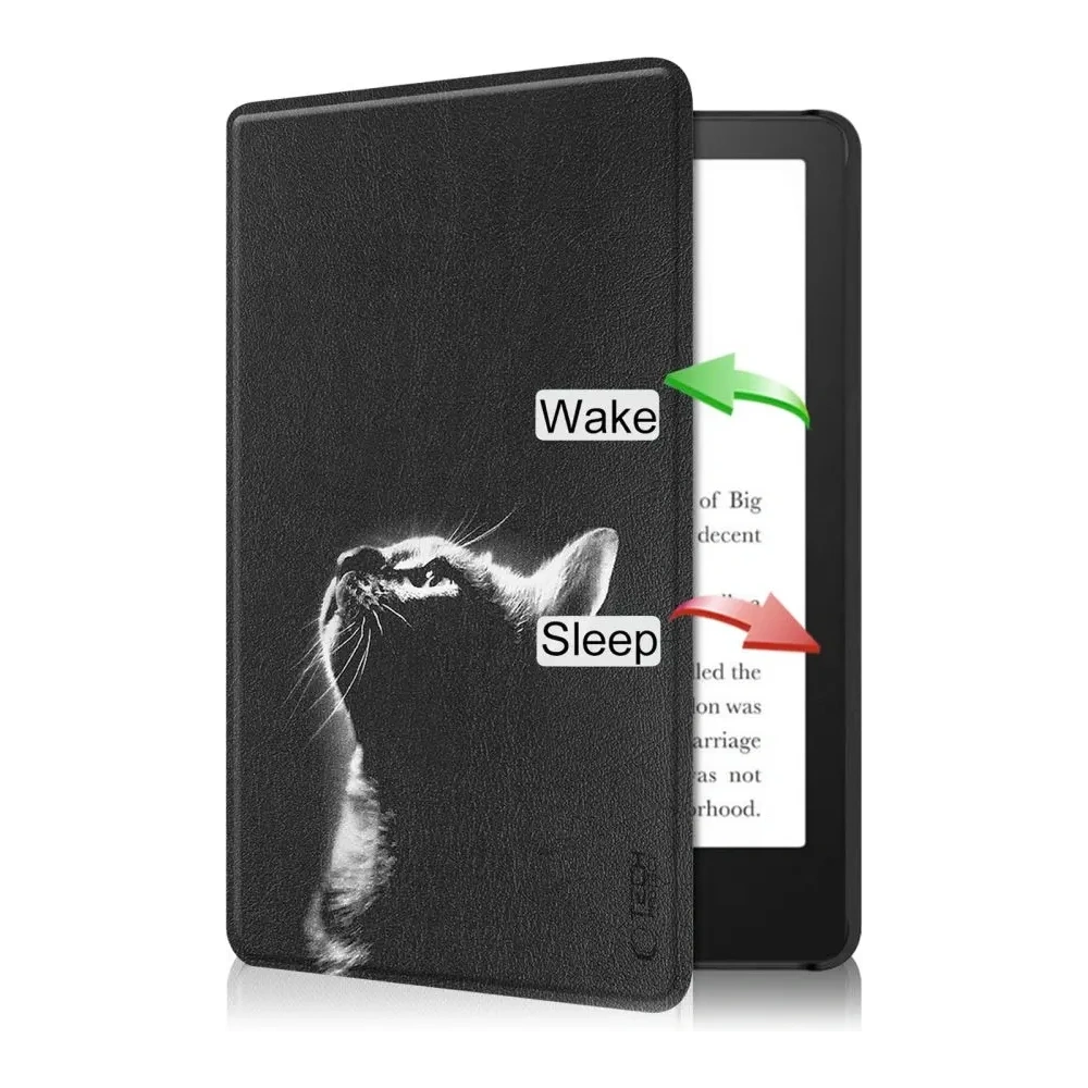 Etui Tech-Protect SmartCase Kindle Paperwhite Vi / 6 / Colorsoft / Signature Edition Black Cat