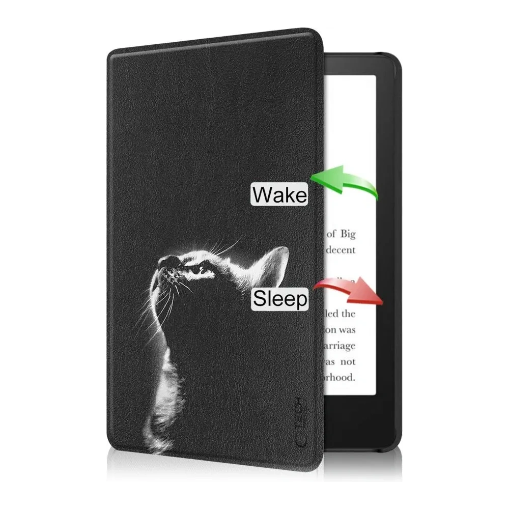 Etui Tech-Protect SmartCase Kindle 11 / 12 2022 / 2024 Black Cat