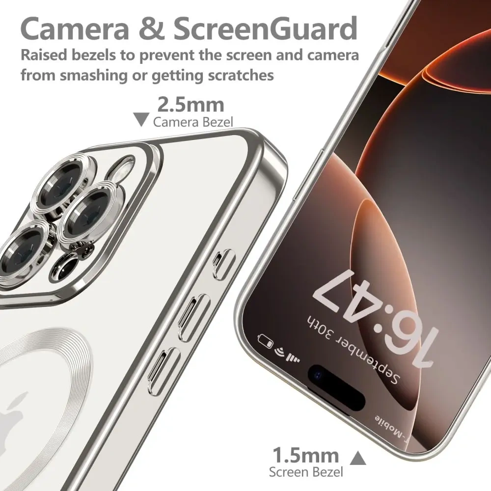 Etui Tech-Protect MagFlex MagSafe Apple iPhone 16 Pro Shiny Titanium