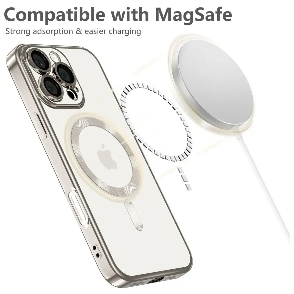 Etui Tech-Protect MagFlex MagSafe Apple iPhone 16 Pro Shiny Titanium