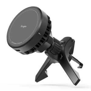 Kup Uchwyt samochodowy do kratki z ładowarką bezprzewodową Ringke Peltier Qi2 Magnetic MagSafe Vent Car Mount Wireless Charger 15W Black - RGK11692 - {ean13} - Sklep Home Screen