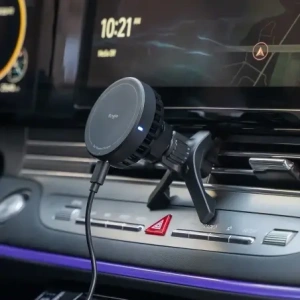 Kup Upevnění do auta na mřížku s bezdrátovou nabíječkou Ringke Peltier Qi2 Magnetic MagSafe Vent Car Mount Wireless Charger 15W Black - RGK11692 - {ean13} - Sklep Home Screen
