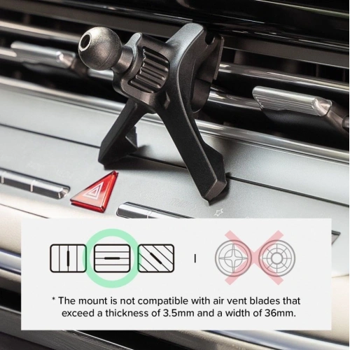 Kup Upevnění do auta na mřížku s bezdrátovou nabíječkou Ringke Peltier Qi2 Magnetic MagSafe Vent Car Mount Wireless Charger 15W Black - RGK11692 - {ean13} - Sklep Home Screen