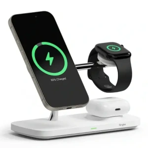 Kup Ładowarka bezprzewodowa Ringke 3w1 Qi2 Magnetic MagSafe Wireless Charger White - RGK11693 - {ean13} - Sklep Home Screen