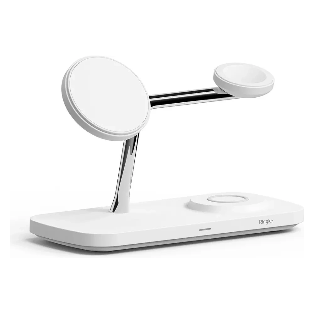 Ładowarka bezprzewodowa Ringke 3w1 Qi2 Magnetic MagSafe Wireless Charger White