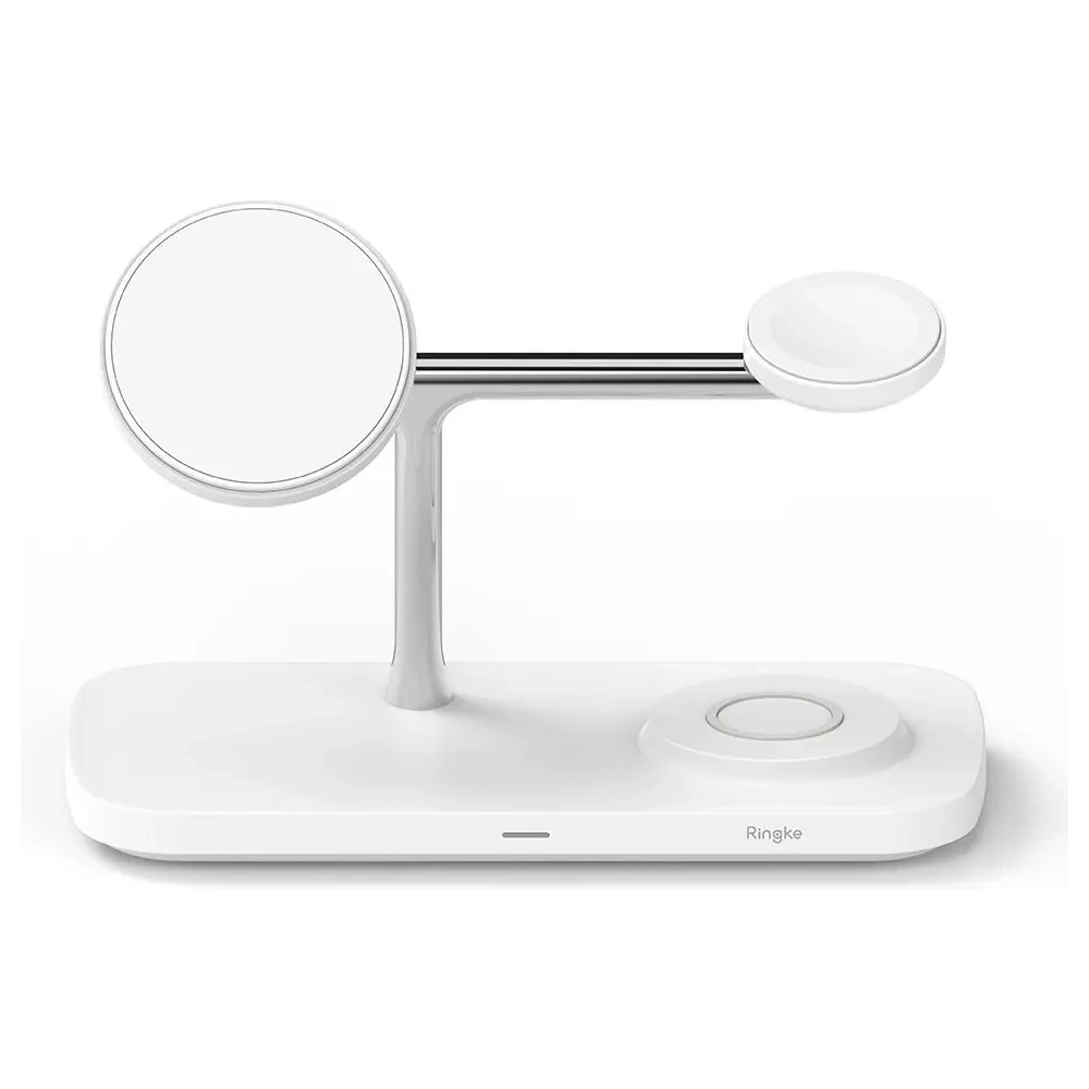 Ładowarka bezprzewodowa Ringke 3w1 Qi2 Magnetic MagSafe Wireless Charger White