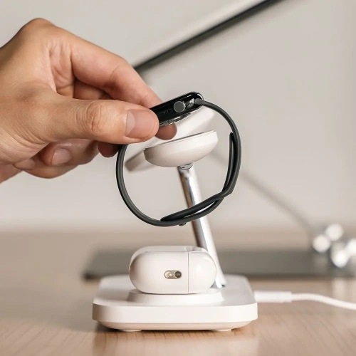 Kup Bezdrátová nabíječka Ringke 3w1 Qi2 Magnetic MagSafe Wireless Charger White - RGK11693 - {ean13} - Sklep Home Screen