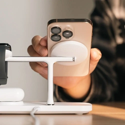 Kup Bezdrátová nabíječka Ringke 3w1 Qi2 Magnetic MagSafe Wireless Charger White - RGK11693 - {ean13} - Sklep Home Screen