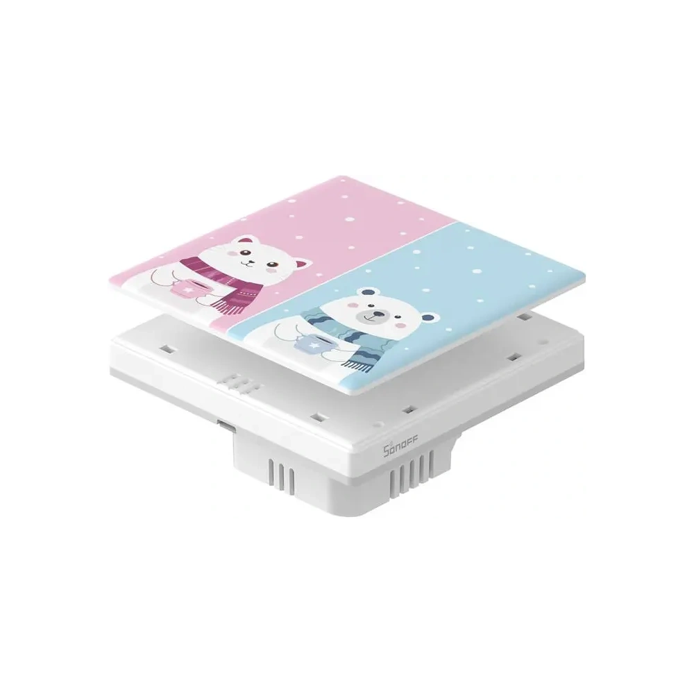 Ozdobna osłona / nakładka dziecięca na dotykowy włącznik T5 SONOFF Cartoon 2C