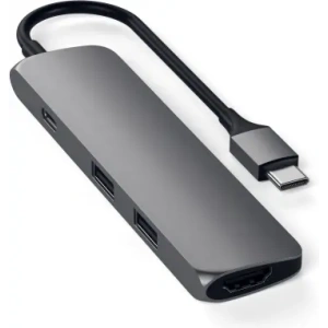 Kup Satechi 4-in-1 Slim Multiport-Adapter 4K USB-C / 2xUSB-A, USB-C, 4K HDMI - STH158 - {ean13} - Sklep Home Screen