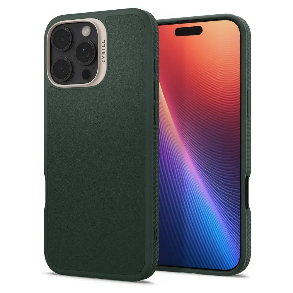 Etui Spigen Cyrill Kajuk Mag MagSafe Apple iPhone 16 Pro Max Forest Green