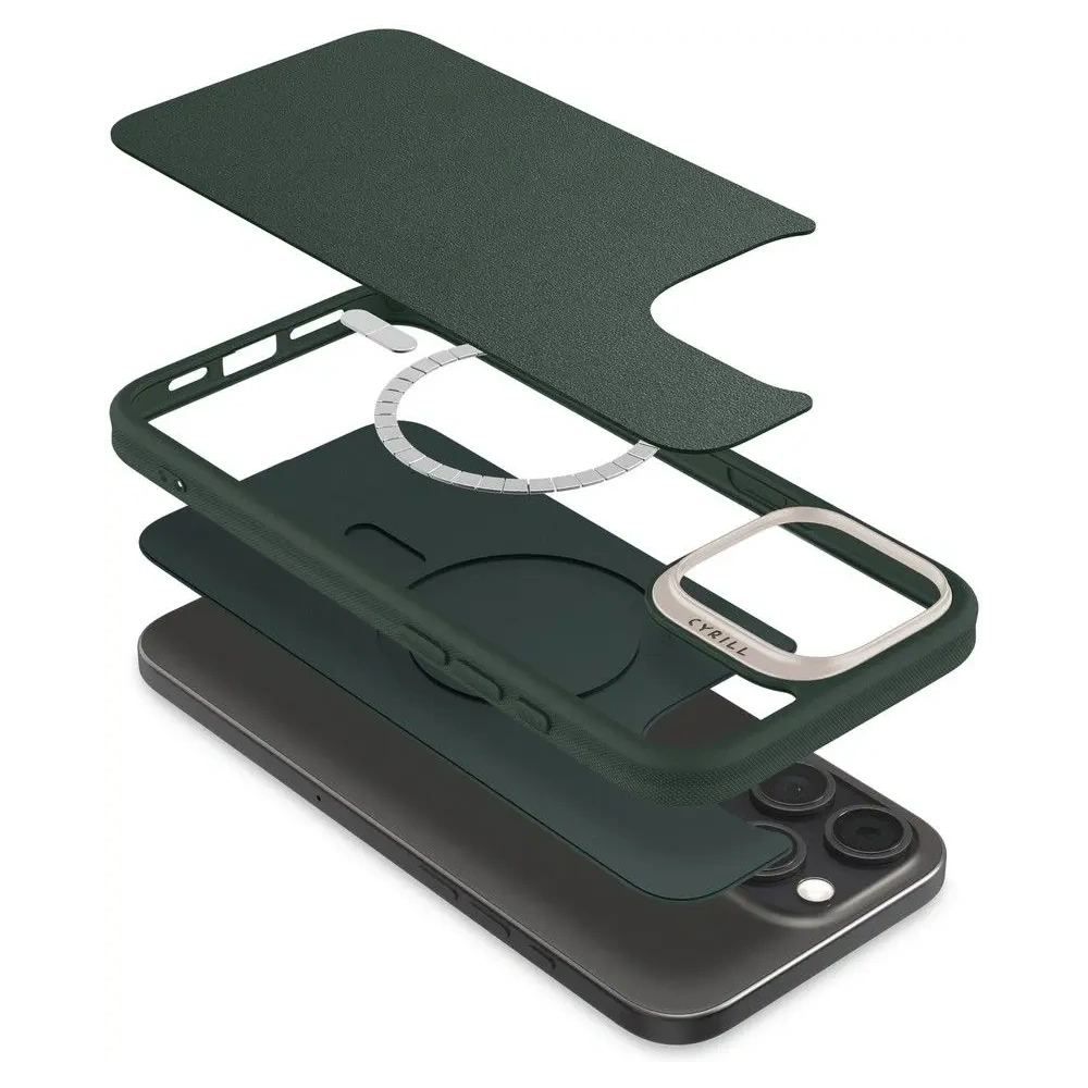 Etui Spigen Cyrill Kajuk Mag MagSafe Apple iPhone 16 Pro Max Forest Green