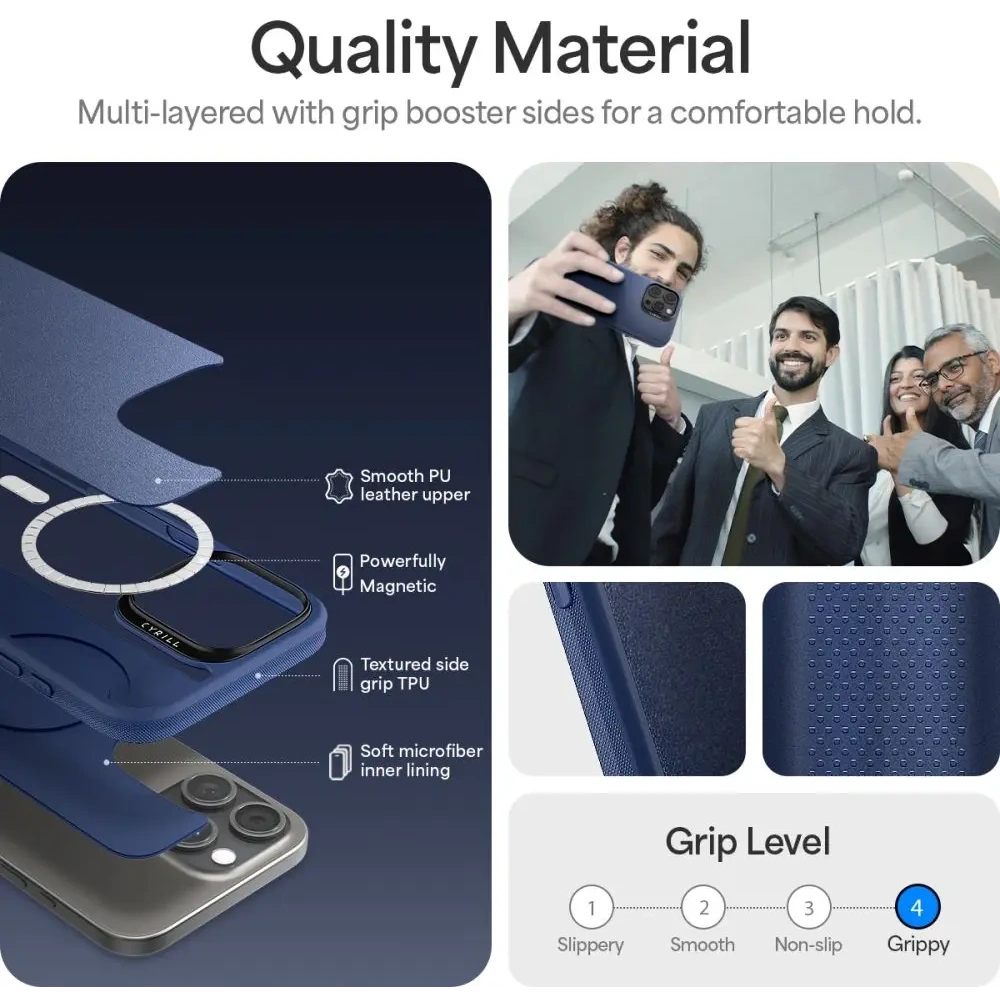 Etui Spigen Cyrill Kajuk Mag MagSafe Apple iPhone 16 Pro Navy