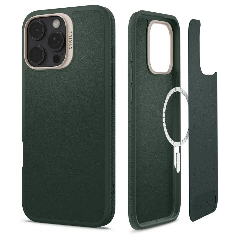 Etui Spigen Cyrill Kajuk Mag MagSafe Apple iPhone 16 Pro Forest Green