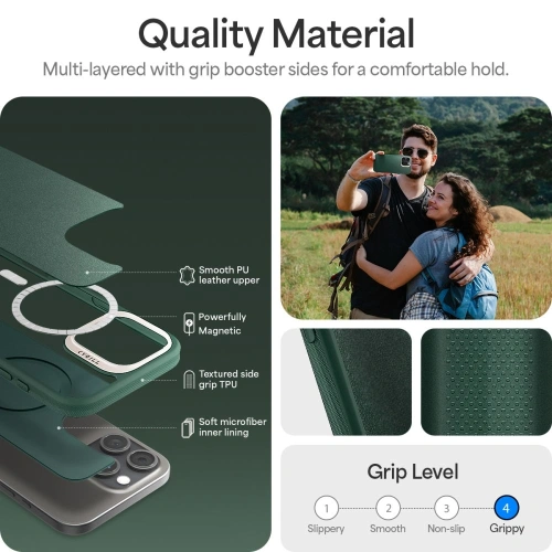 Kup Etui Spigen Cyrill Kajuk Mag MagSafe Apple iPhone 16 Pro Forest Green - SPN16549 - {ean13} - Sklep Home Screen