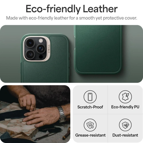 Kup Etui Spigen Cyrill Kajuk Mag MagSafe Apple iPhone 16 Pro Forest Green - SPN16549 - {ean13} - Sklep Home Screen