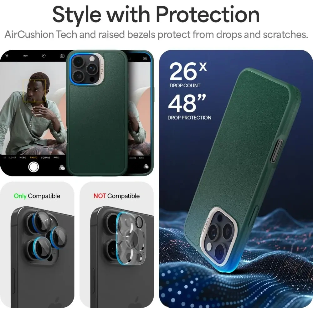 Etui Spigen Cyrill Kajuk Mag MagSafe Apple iPhone 16 Pro Forest Green