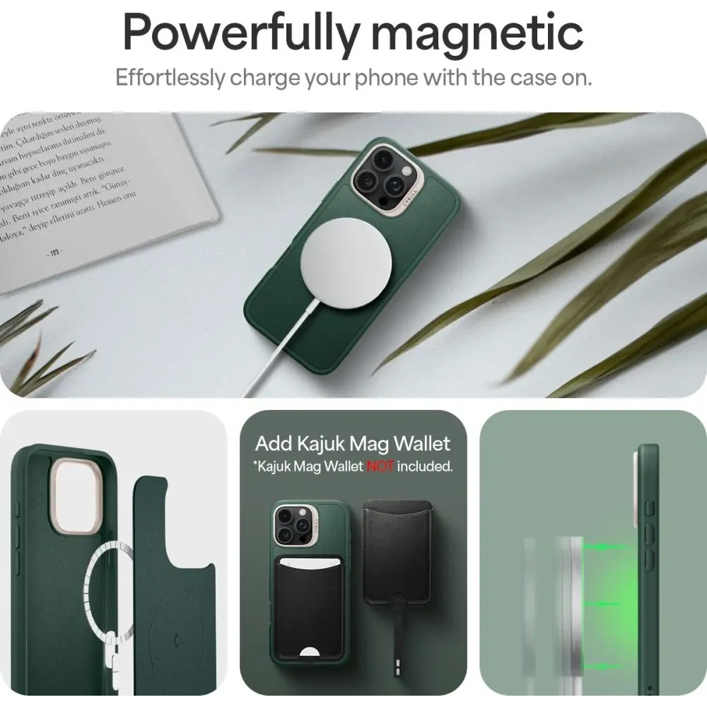 Etui Spigen Cyrill Kajuk Mag MagSafe Apple iPhone 16 Pro Forest Green
