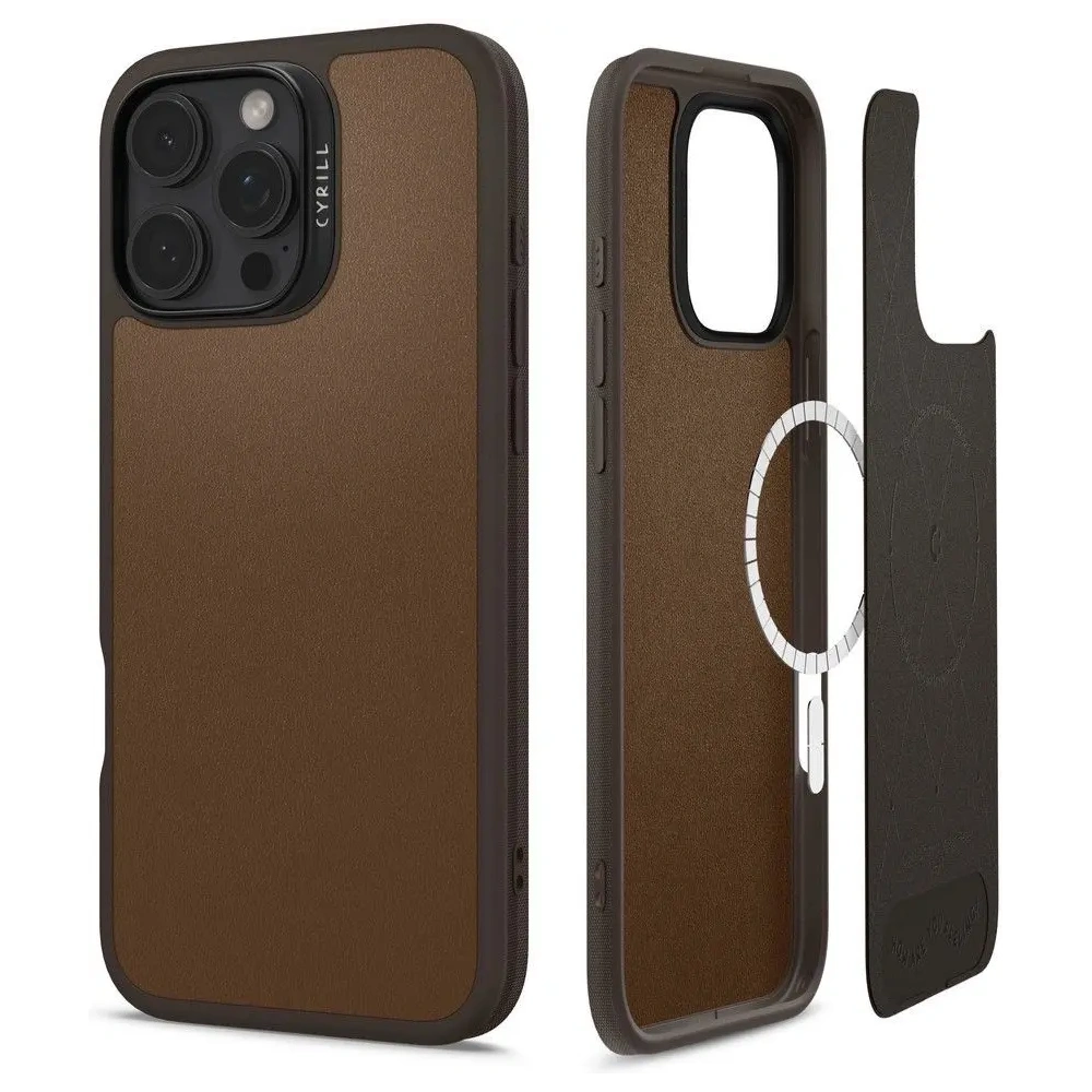 Spigen Cyrill Kajuk MagSafe Case dla iPhone 16 Pro - Saddle Brown