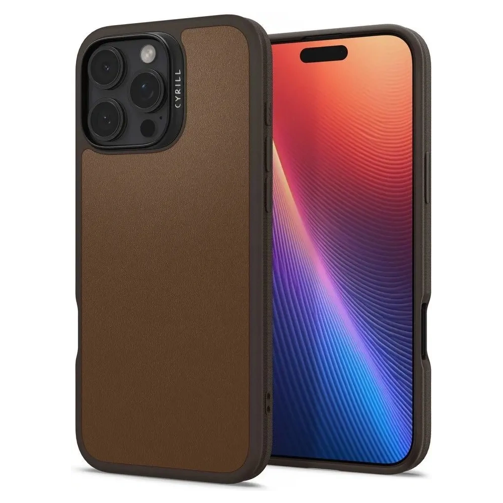 Spigen Cyrill Kajuk MagSafe Case dla iPhone 16 Pro - Saddle Brown