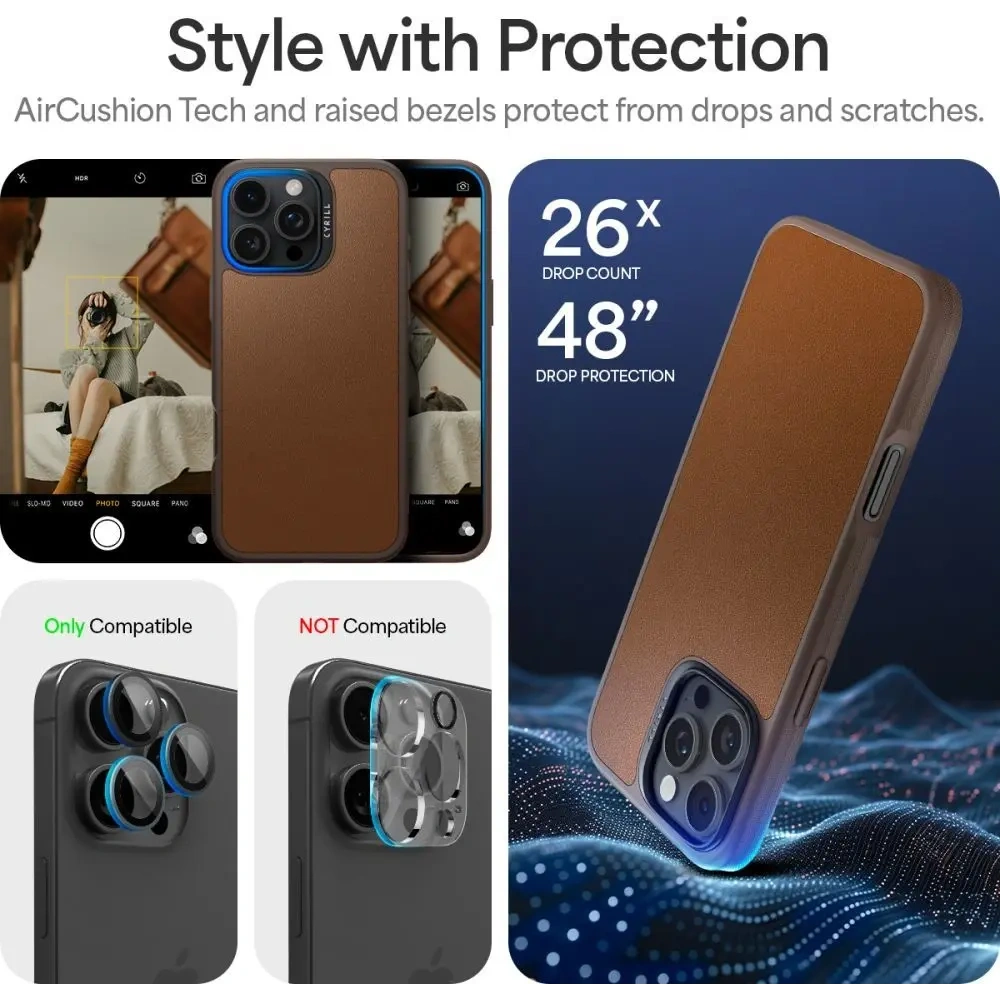 Spigen Cyrill Kajuk MagSafe Case dla iPhone 16 Pro - Saddle Brown