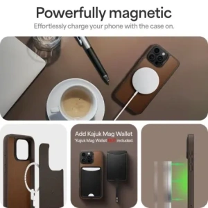 Kup Etui Spigen Cyrill Kajuk Mag MagSafe Apple iPhone 16 Pro Saddle Brown - SPN16550 - {ean13} - Sklep Home Screen